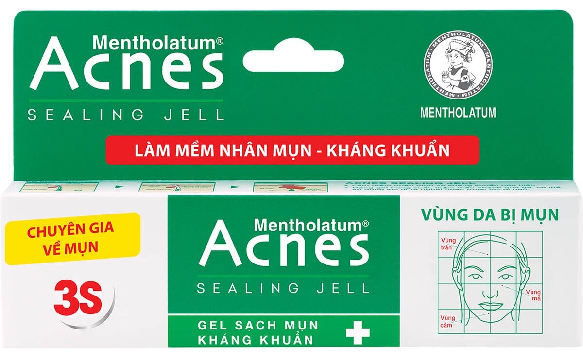 Trị mụn đầu trắng hiệu quả với Acnes Sealing Jell